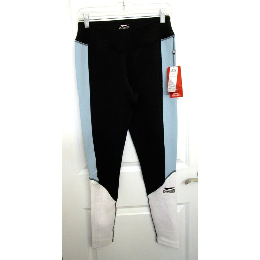 Slazenger Ladies' Sports Performance Full Leggings - NWT Light Blue - LARGE